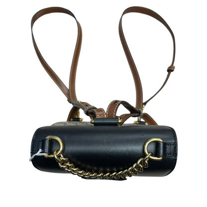 GUCCI GG Supreme Padlock Small Shoulder Bag Beige Brown Gold Hardware Gu581