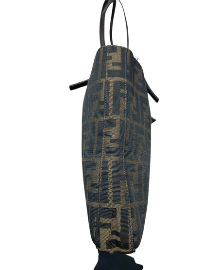FENDI Zucca Canvas Mamma Baguette Tote Bag Brown FE371
