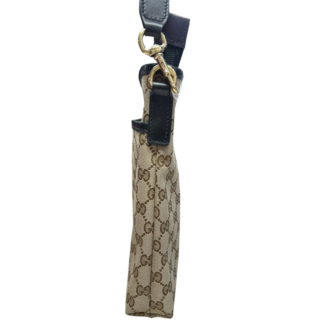 GUCCI GG Canvas GG Canvas Web Crossbody Bag Shoulder Bag Beige, Brown, Red, Green, Black Gold Hardware Gu619