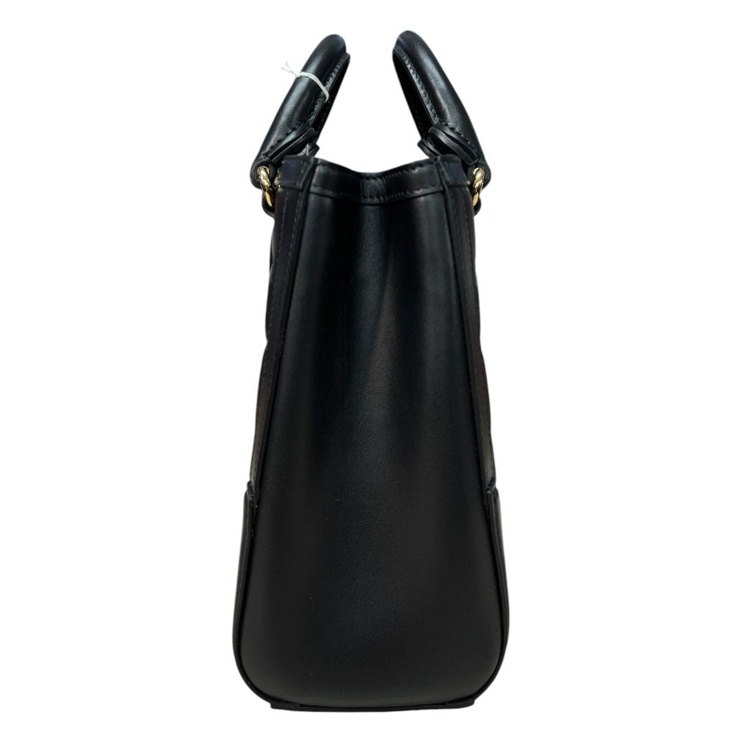 GUCCI Matelassé Leather GG Matelassé Mini Top Handle Bag Black Gold Hardware GU623
