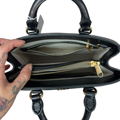 GUCCI Matelassé Leather GG Matelassé Mini Top Handle Bag Black Gold Hardware GU623