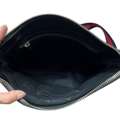 GUCCI GG Supreme Tiger Print GG Supreme Messenger Bag Messenger Bag Grey, Black, Multi-color Silver Hardware GU625
