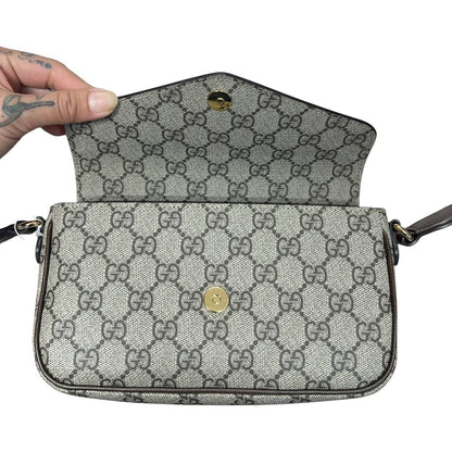 GUCCI GG Supreme Canvas Ophidia Small Shoulder Bag Shoulder Bag Beige, Ebony, Brown, Red, Green Gold Hardware Gu645