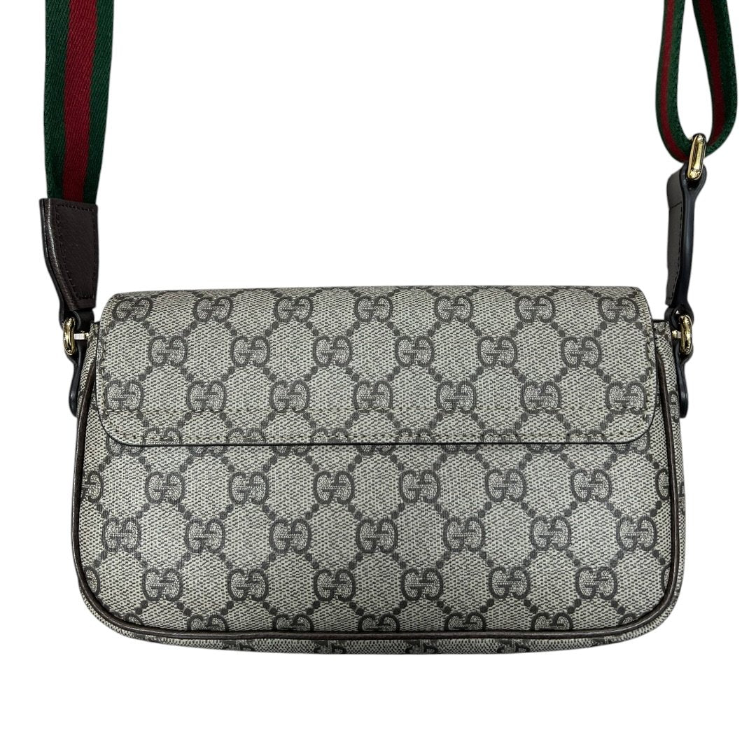 GUCCI GG Supreme Canvas Ophidia Small Shoulder Bag Shoulder Bag Beige, Ebony, Brown, Red, Green Gold Hardware Gu645