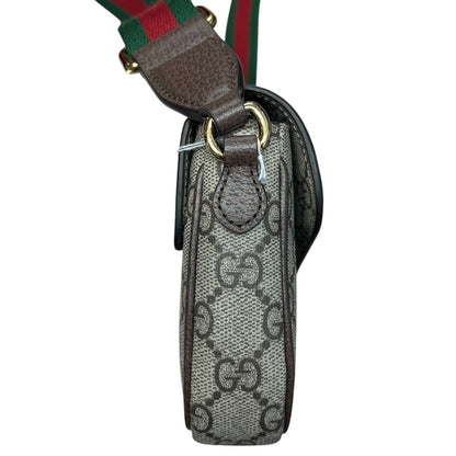 GUCCI GG Supreme Canvas Ophidia Small Shoulder Bag Shoulder Bag Beige, Ebony, Brown, Red, Green Gold Hardware Gu645