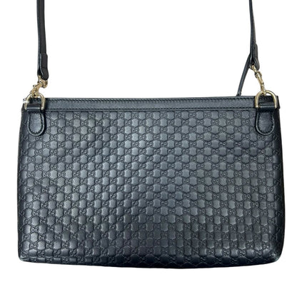 GUCCI Microguccissima Microguccissima Shoulder Bag Shoulder Bag Black Gold Hardware Gu649