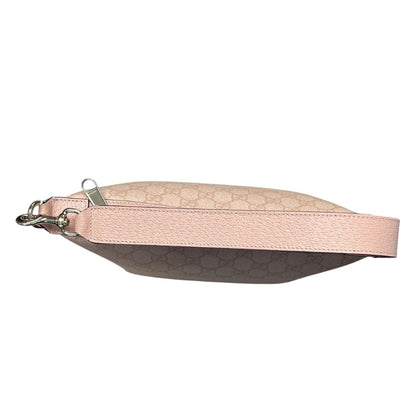 GUCCI GG Supreme Canvas Ophidia GG Supreme Mini Pouch Pink Gold Hardware GU633