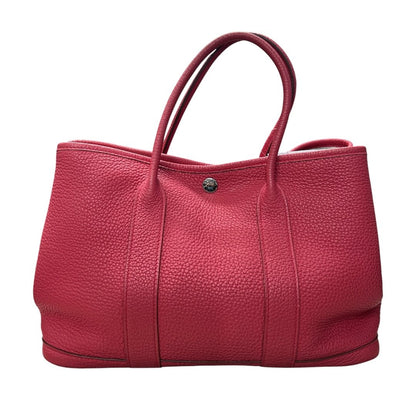 HERMES Negonda Garden Party 30 Tote Pink Silver Hardware HE423