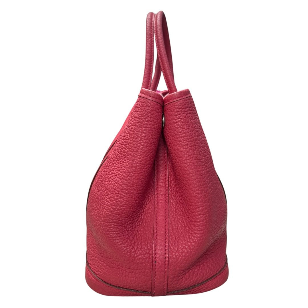 HERMES Negonda Garden Party 30 Tote Pink Silver Hardware HE423