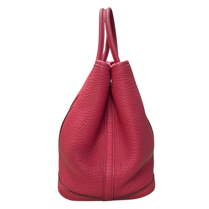 HERMES Negonda Garden Party 30 Tote Pink Silver Hardware HE423