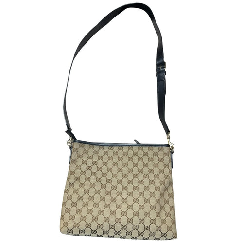 GUCCI GG Monogram Canvas GG Canvas Web Stripe Shoulder Bag Beige, Brown, Red, Green, Black Silver-tone Hardware GU658