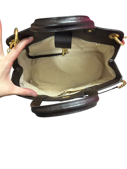 CHANEL Caviar Neo Executive Shopping Tote Handbag Black Gold Hardware CH2174
