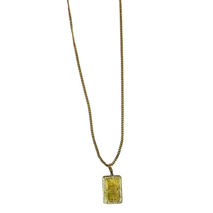 ACCESSORY GENERIC Gold Statue of Liberty 1 oz Gold Bar Pendant Necklace Necklace Gold Gold Hardware Je2
