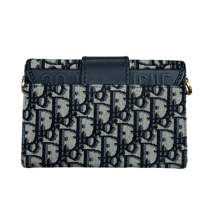 DIOR Oblique Canvas 30 Montaigne Belt Pouch Belt Bag Blue, Beige, Navy Gold Hardware Ch2181