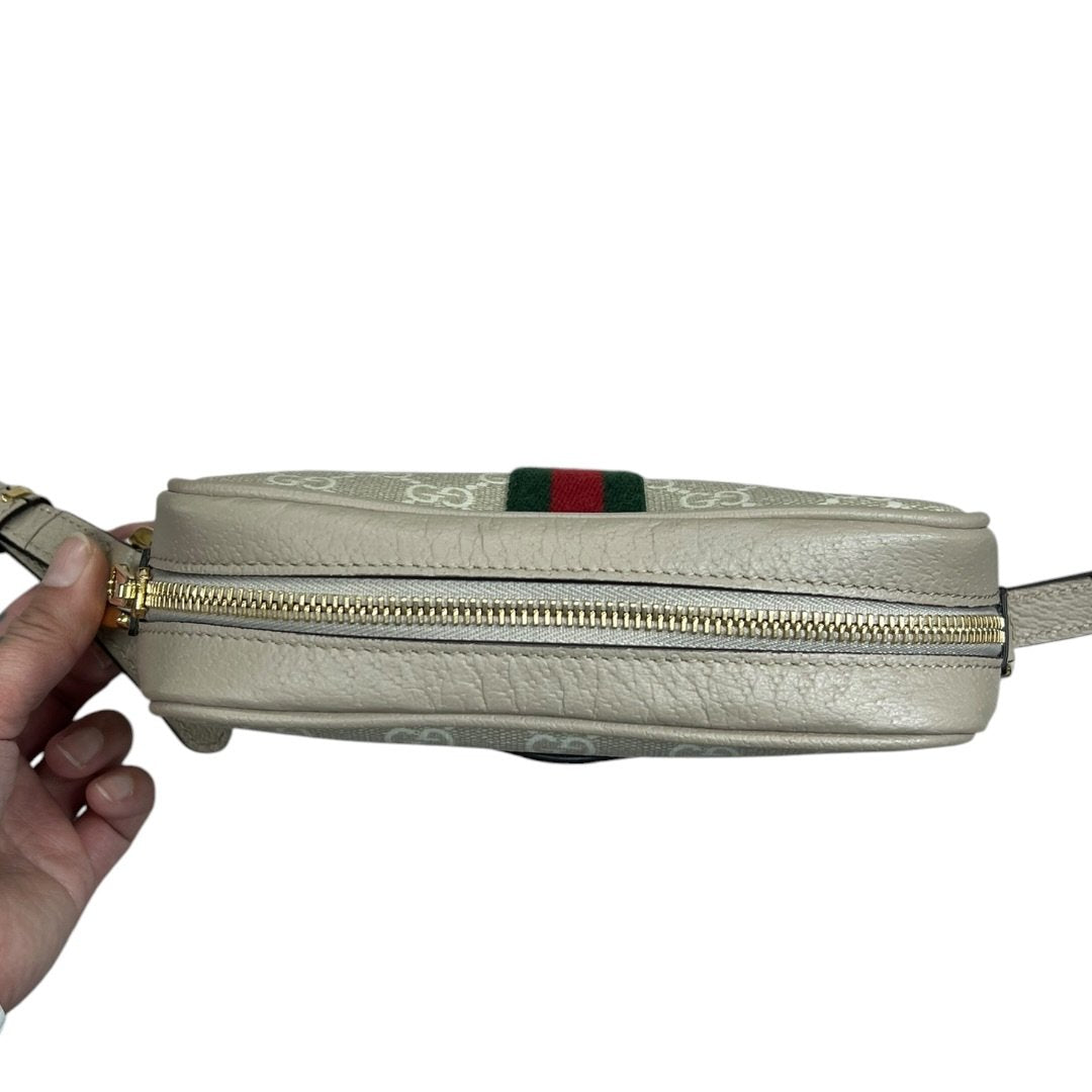 GUCCI GG Supreme Canvas Ophidia GG Small Shoulder Bag Shoulder Bag Beige, Red, Green Gold Hardware Gu675