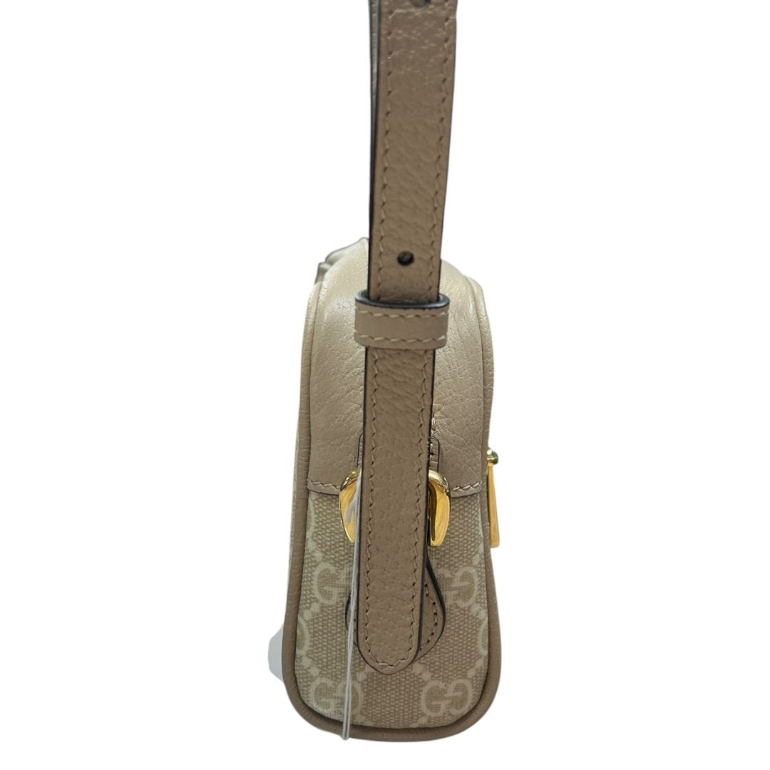 GUCCI GG Supreme Canvas Ophidia GG Small Shoulder Bag Shoulder Bag Beige, Red, Green Gold Hardware Gu675