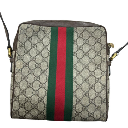 GUCCI GG Supreme Canvas Ophidia GG Supreme Small Shoulder Bag Shoulder Bag Beige, Ebony, Brown, Red, Green Gold Hardware GU678
