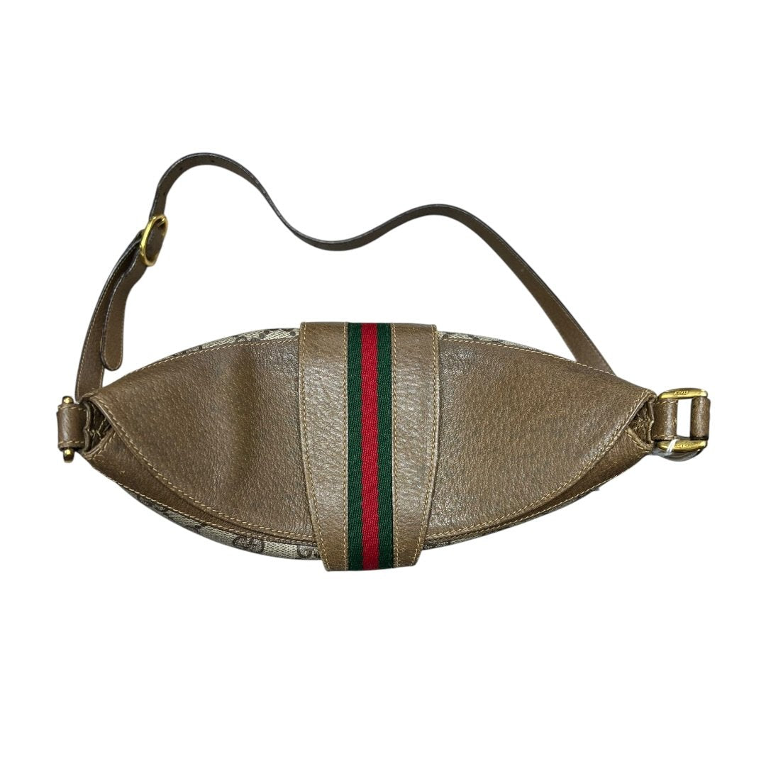 GUCCI GG Supreme Canvas GG Supreme Web Shoulder Bag Shoulder Bag Beige, Brown, Red, Green Gold Hardware GU682