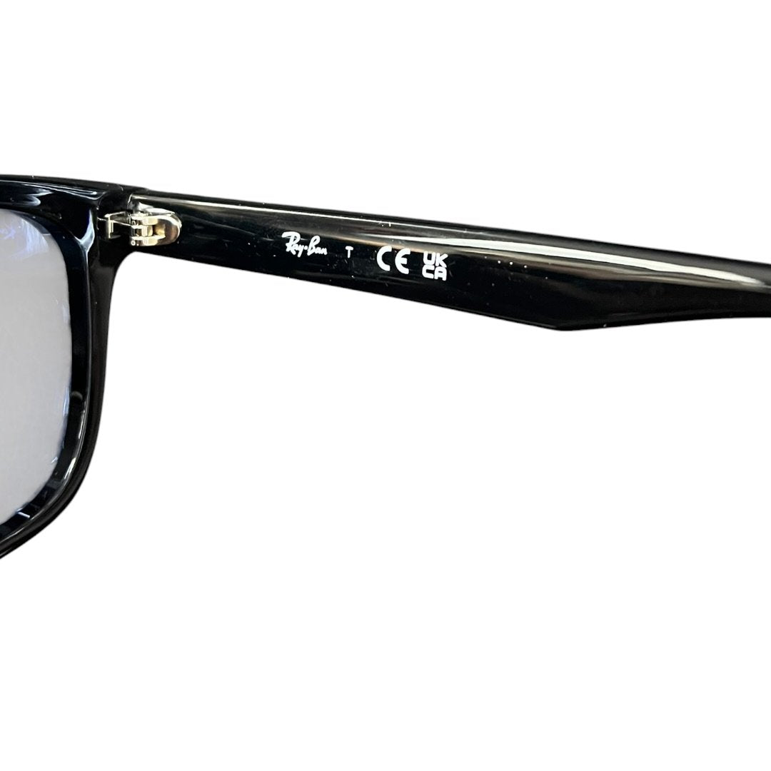 RAY-BAN Acetate RB 4461D Black frame, Dark Blue lenses Silver-tone Hardware Ra8