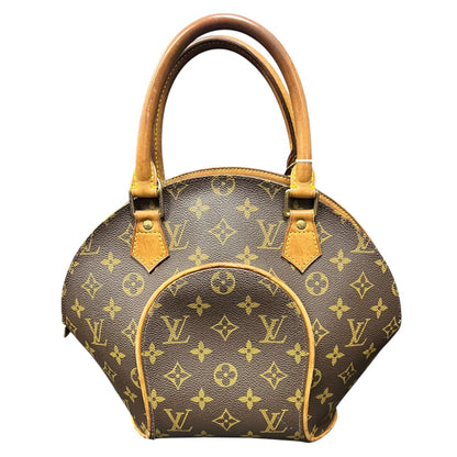 LOUIS VUITTON Monogram Canvas Ellipse PM Handbag Brown Gold Hardware LO2374
