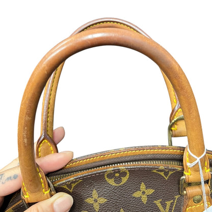 LOUIS VUITTON Monogram Canvas Ellipse PM Handbag Brown Gold Hardware LO2374