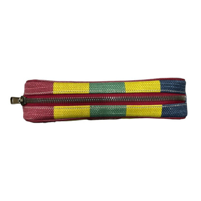 GUCCI Canvas Striped Canvas Belt Bag Belt Bag Multi-color (Red, Yellow, Green, Blue) Gold Hardware GU685