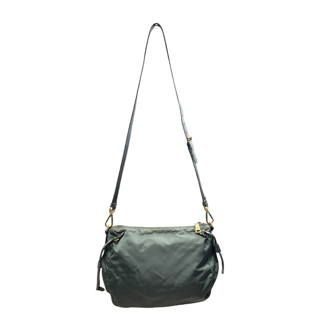 PRADA Tessuto Nylon Tessuto Nylon Crossbody Bag Crossbody Bag Green Gold Hardware PR261