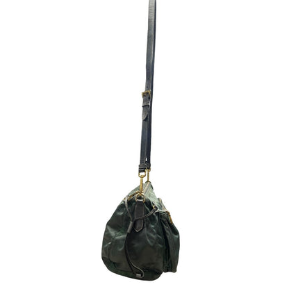 PRADA Tessuto Nylon Tessuto Nylon Crossbody Bag Crossbody Bag Green Gold Hardware PR261