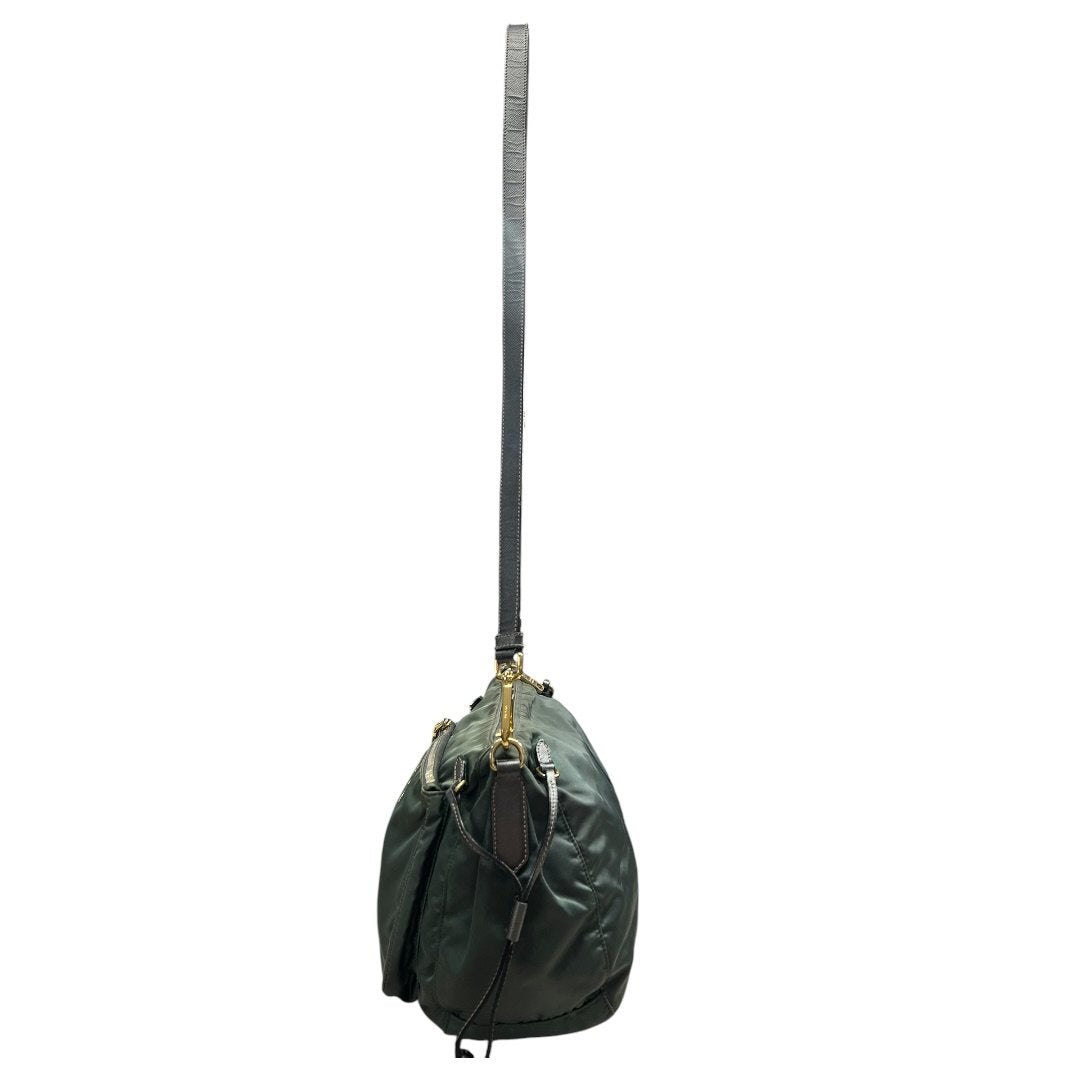 PRADA Tessuto Nylon Tessuto Nylon Crossbody Bag Crossbody Bag Green Gold Hardware PR261