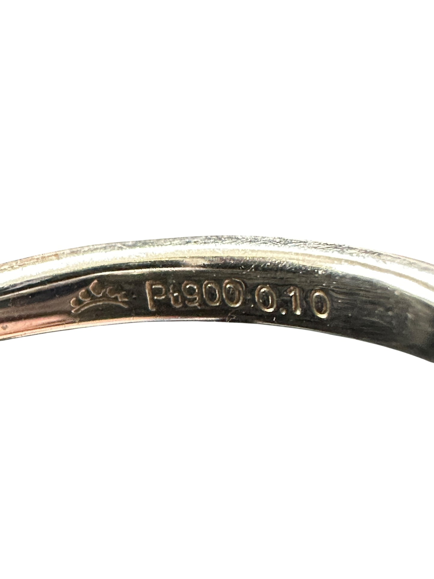 UNBRANDED Accessory Pt900 Pave Diamond Eternity Ring 2.5g je59