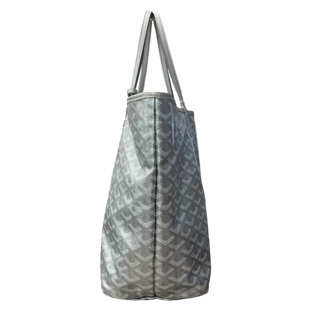 GOYARD Goyardine Canvas Saint Louis GM Tote Grey, Multi-color (monogram) N/A GO32