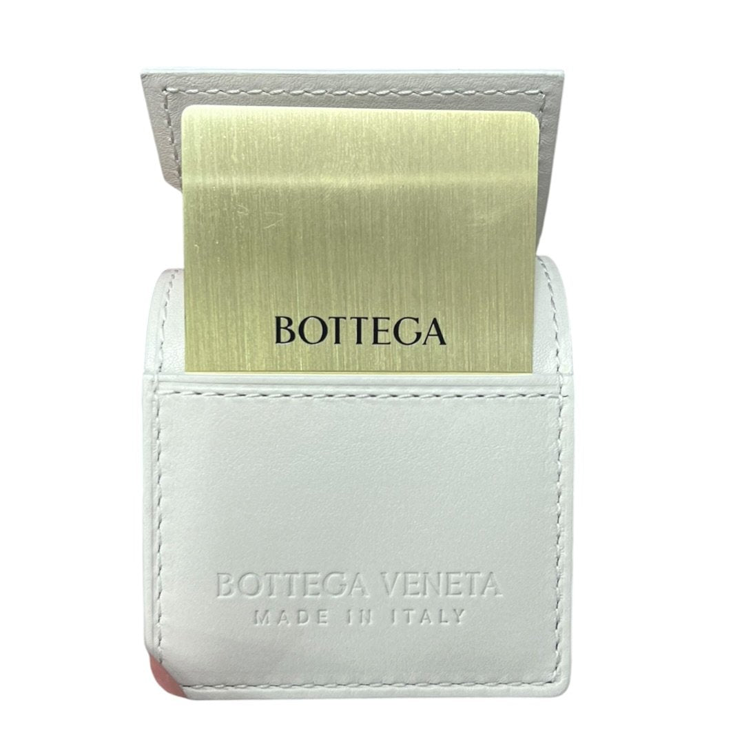 BOTTEGA VENETA Lambskin Padded Cassette Shoulder Bag Lavender Silver Hardware BO32