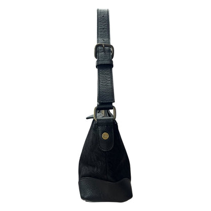 CHLOE Monogram Jacquard Shoulder Bag Black Gold-tone Hardware ch2209