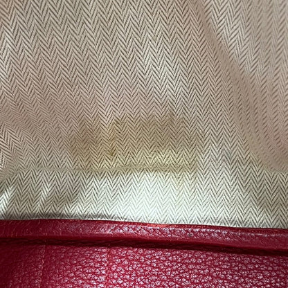 HERMES Negonda Garden Party Tote Red Silver Hardware HE475