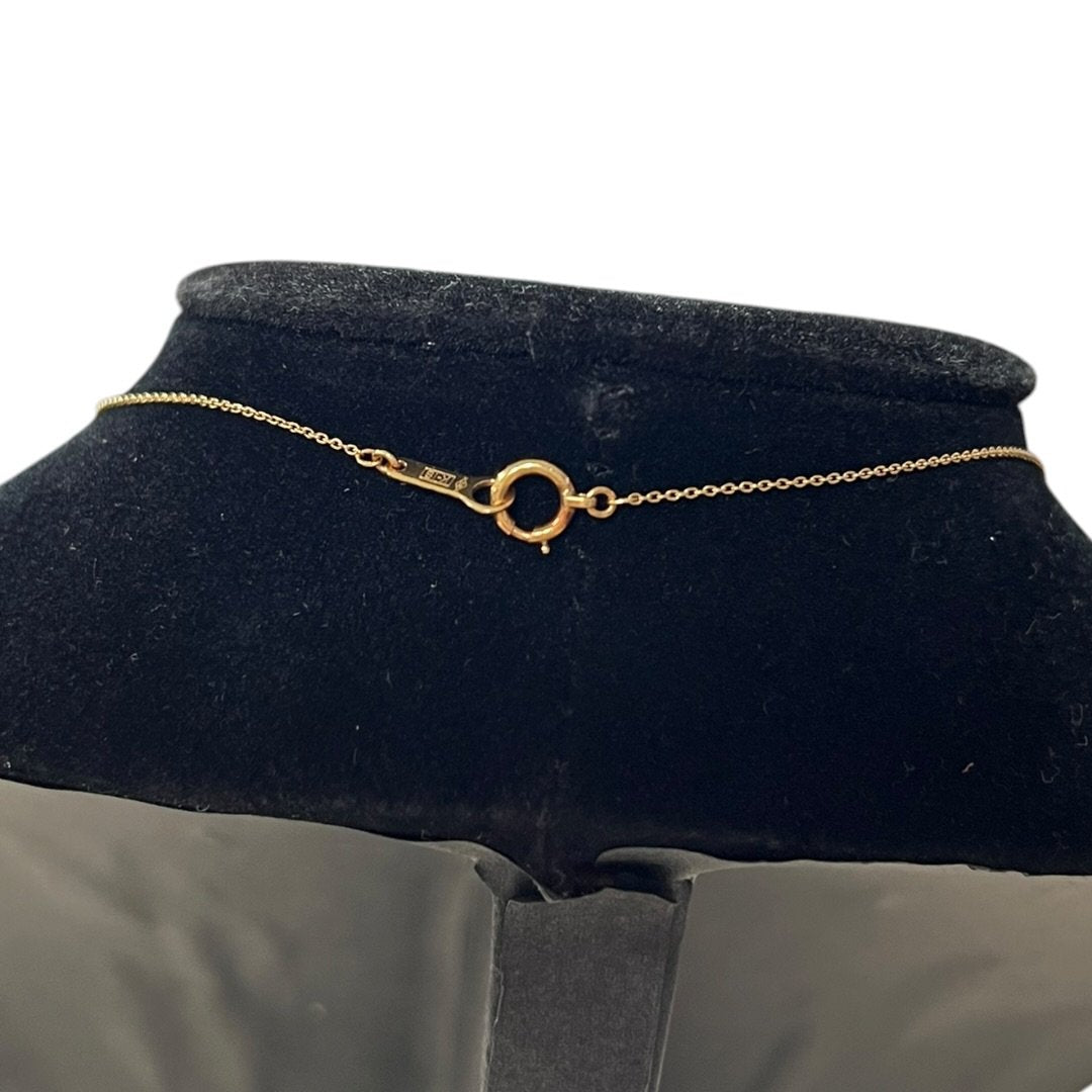 UNBRANDED Accessory 18K Yellow Gold necklace Gold, Multicolor Yellow Gold-tone Hardware je65