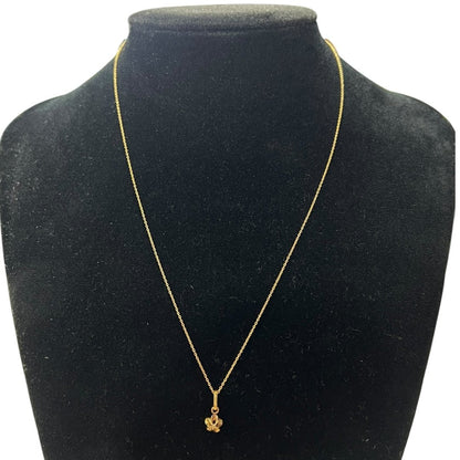 UNBRANDED Accessory 18K Yellow Gold necklace Gold, Multicolor Yellow Gold-tone Hardware je65