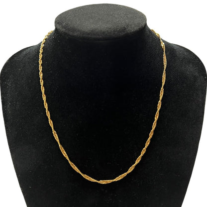 UNBRANDED Accessory 18K Gold necklace Gold Gold Hardware je64