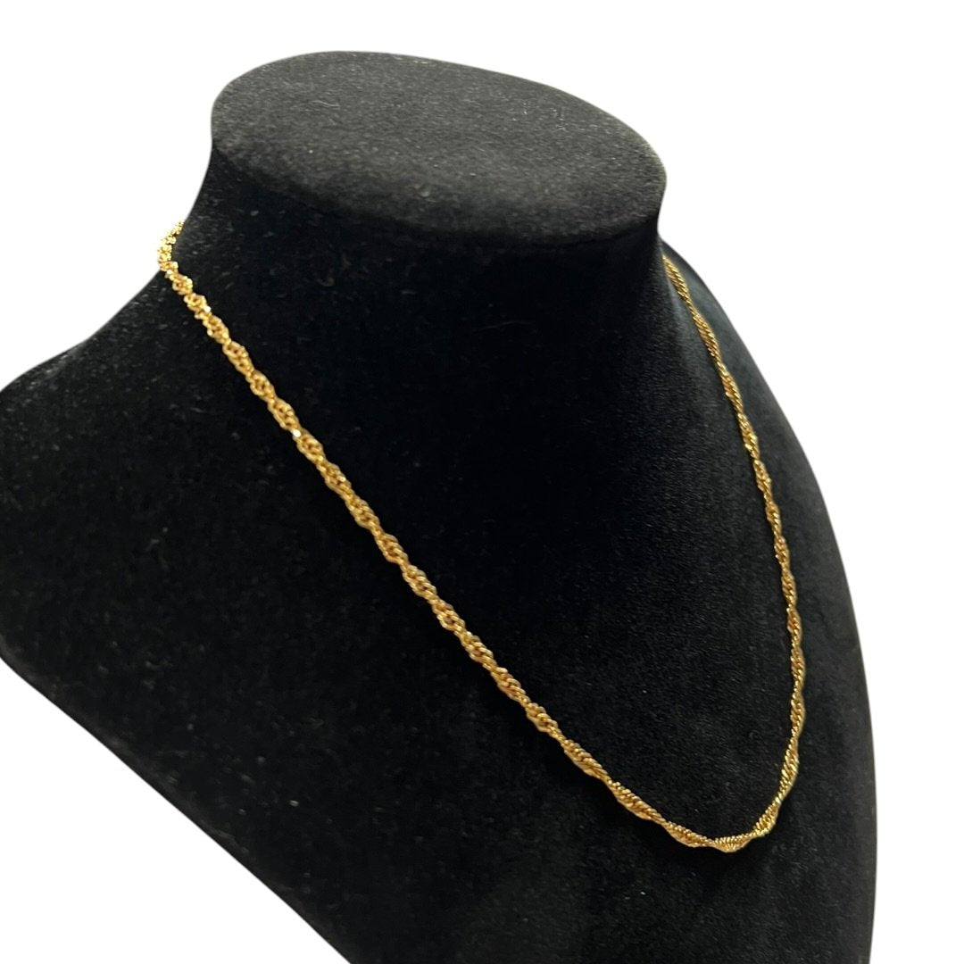 UNBRANDED Accessory 18K Gold necklace Gold Gold Hardware je64