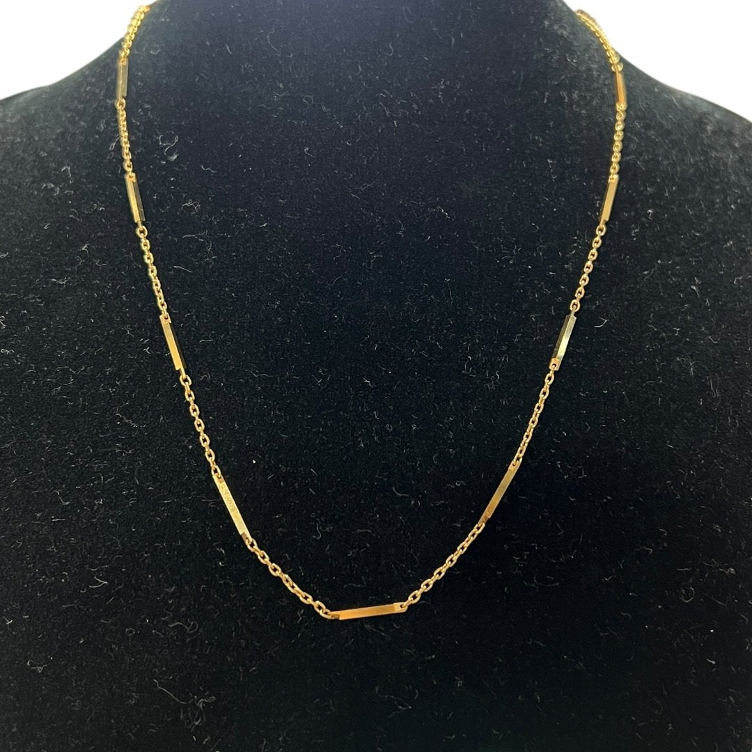 UNBRANDED Accessory 18K Gold necklace Gold Gold Hardware je63
