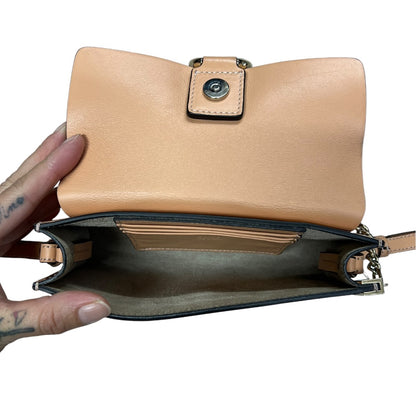 CHLOE Suede Calfskin Faye Shoulder Bag Pink Beige Gold Hardware CH2223