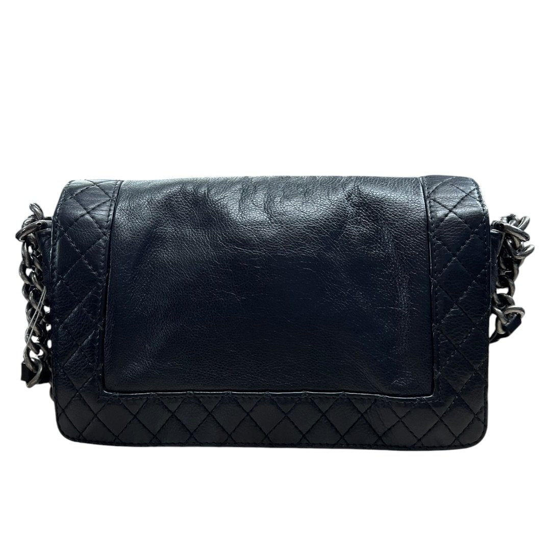 CHANEL Aged Calfskin Boy Bag Shoulder Bag Black Aged Silver Hardware CH2238