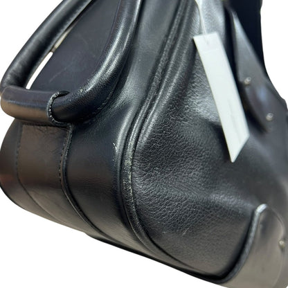 CHLOÉ Grained Leather Shoulder Bag Black Gold Hardware ch2229