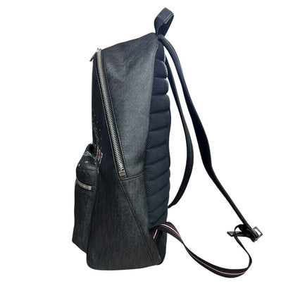 DIOR Oblique Technical Fabric Backpack Backpack Black Silver Hardware Ch2228