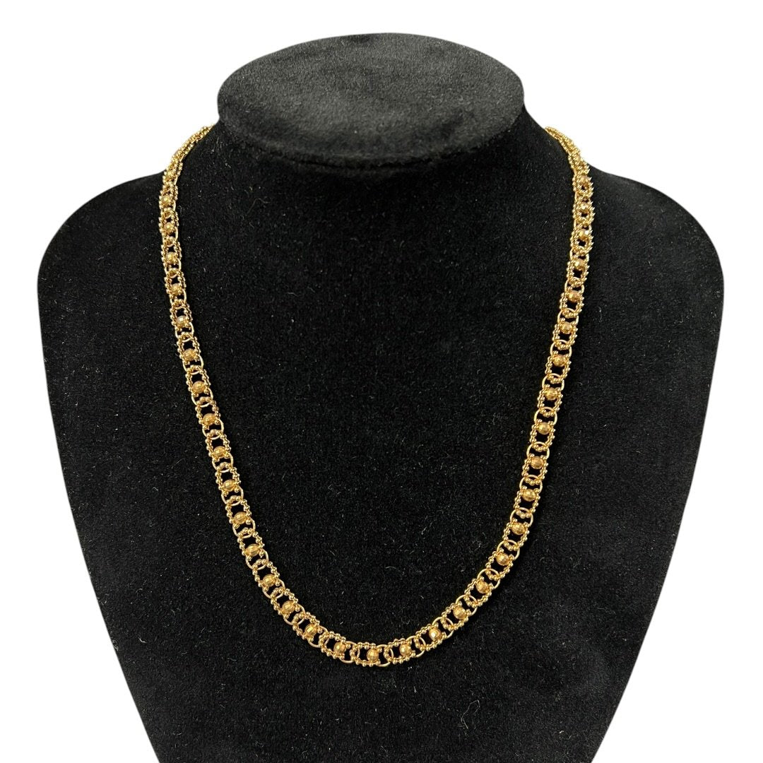 UNBRANDED Accessory K18 16.71g Necklace Gold Gold Hardware je66
