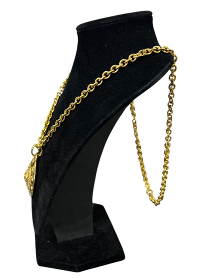 VERSACE Gold-tone Metal Medusa Medallion Necklace Gold Gold Hardware je75