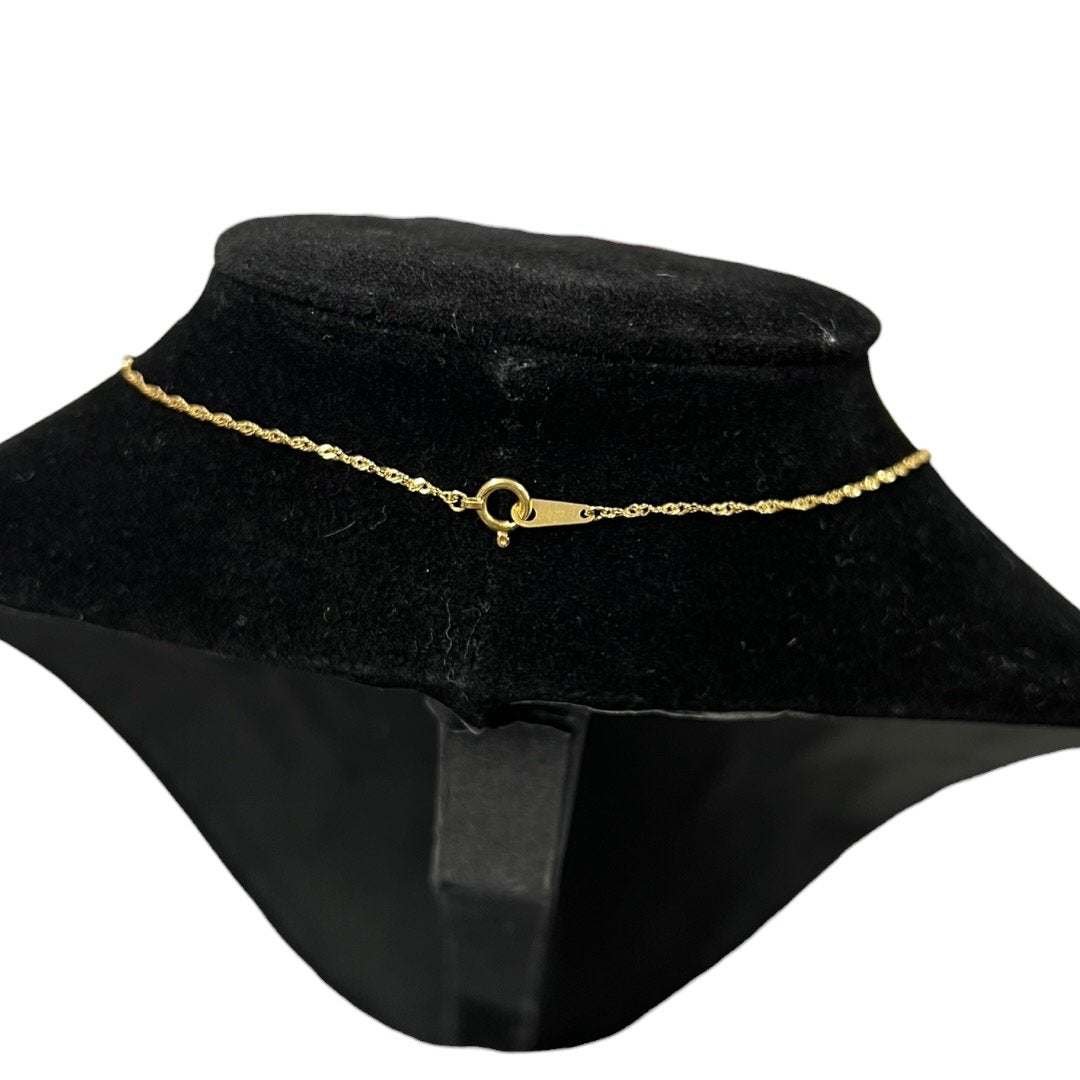 UNBRANDED Accessory 18K Gold Necklace Gold, White Gold Hardware je69