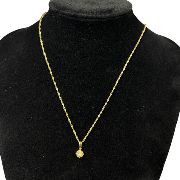 UNBRANDED Accessory 18K Gold Necklace Gold, White Gold Hardware je69