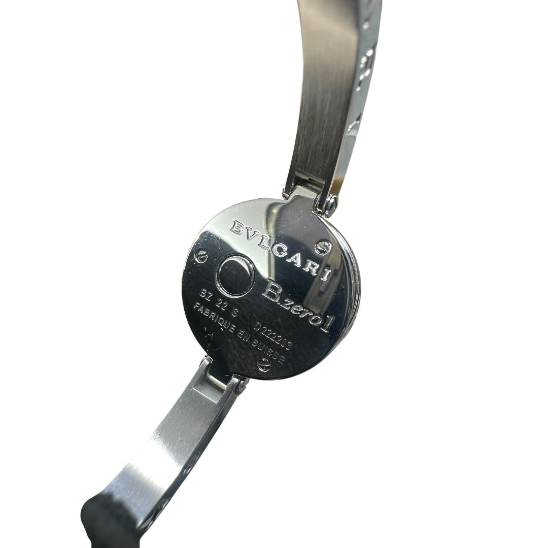 BVLGARI Stainless Steel B.zero1 Bangle Watch White NJ109