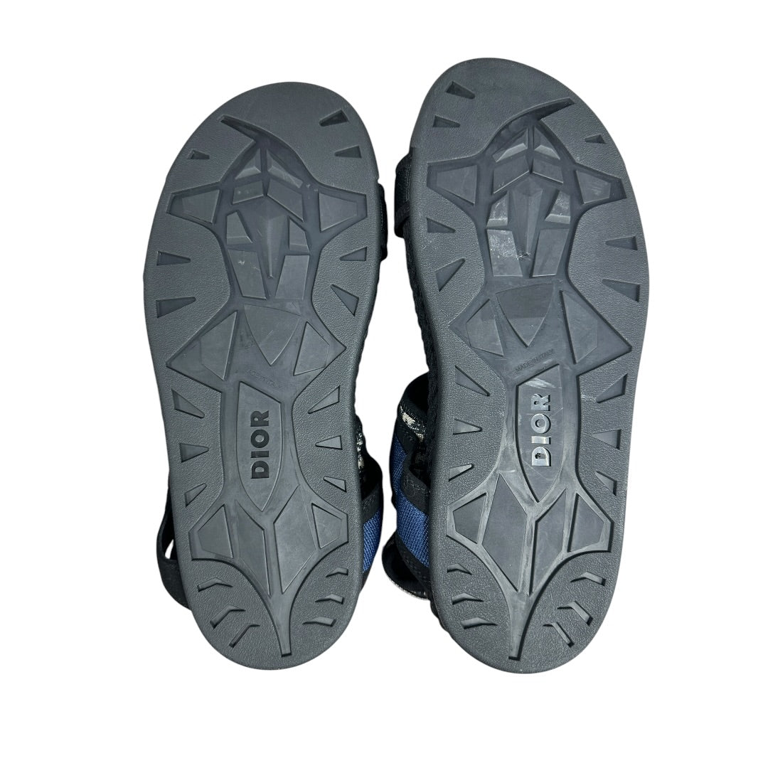 CHRISTIAN DIOR Oblique Atlas Sandals Black Navy NJ104