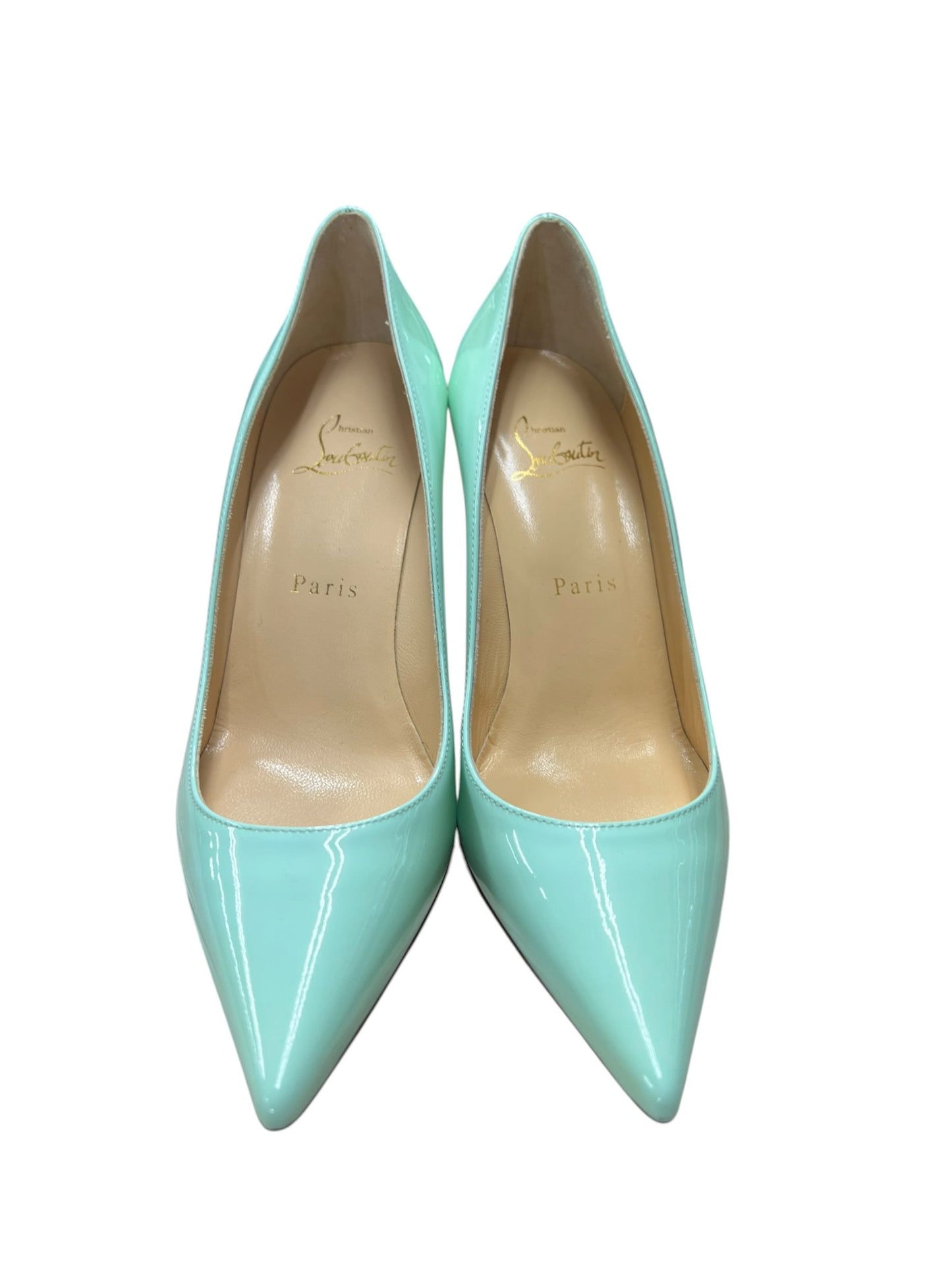 CHRISTIAN LOUBOUTIN Patent Kate Mint Green NJ139